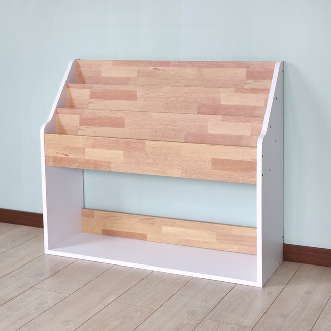 양지가구 DIY 전면책꽂이, 멀바우, 3단