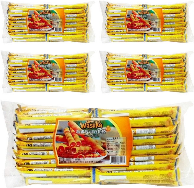Wasuka 特級起司威化捲, 600g, 5袋