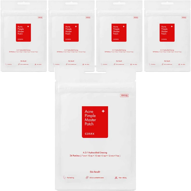 코스알엑스 아크네 핌플 마스터 패치 24p 세트, 24개입, 5개 - 쿠팡