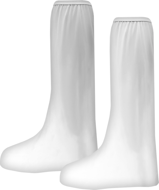 利雨 高筒防雨鞋套 3XL, 1雙, 白色