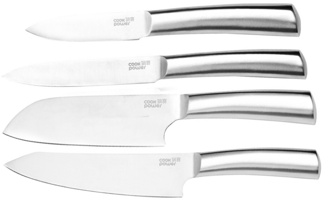 cook power 鍋寶 全鋼專業刀具 WP-4400, 主廚刀 + 切刀 + 萬用刀 + 水果刀, 4入, 1組