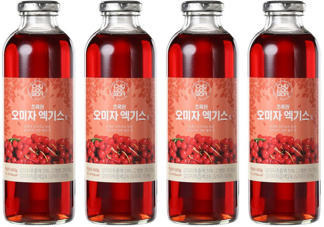 초록원 오미자 엑기스, 660g, 1개입, 4개