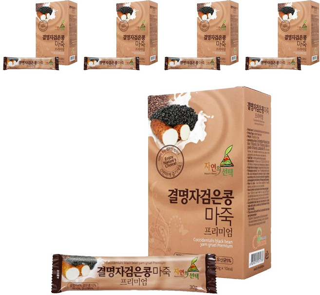 엔초이스 프리미엄 결명자검은콩 마죽, 300g, 5개
