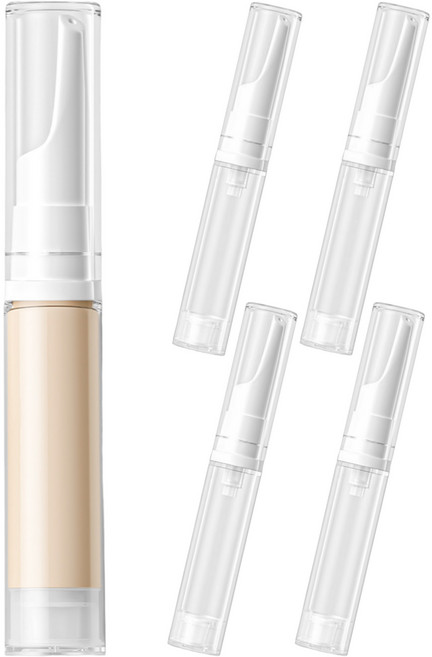 수수마마 뾰족 화장품 진공 크림 용기 10ml, 5개, 투명