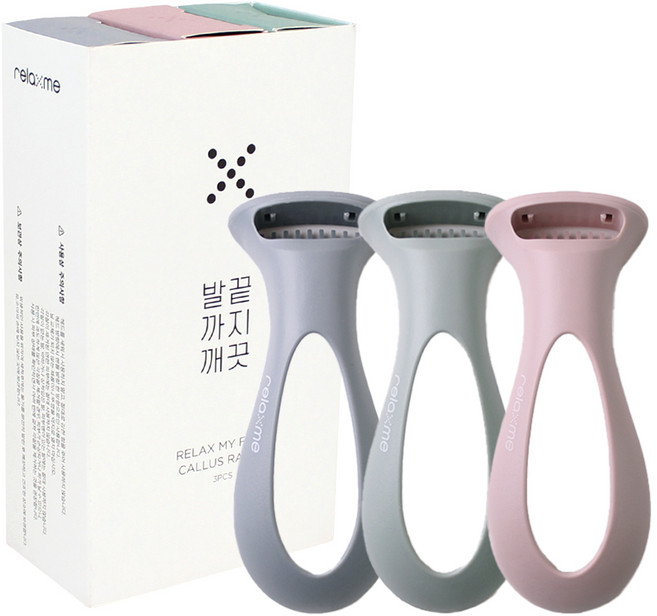 릴렉스미 마이풋 발각질 면도기 3종 세트, 1세트, 3개입
