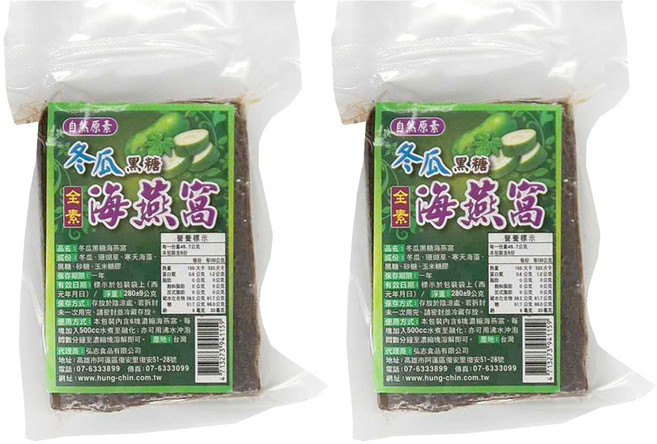 自然原素 冬瓜黑糖海燕窩, 280g, 6個, 2包