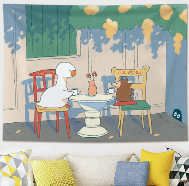 엘두레브 오리날다 감성 패브릭포스터, 카페오리