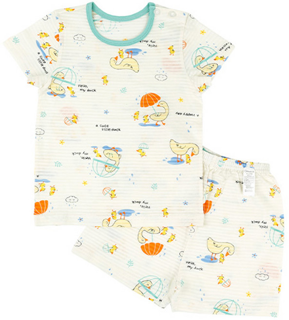 메이키즈 아동용 통기성 산책오리 5부 변화지 상하의 세트