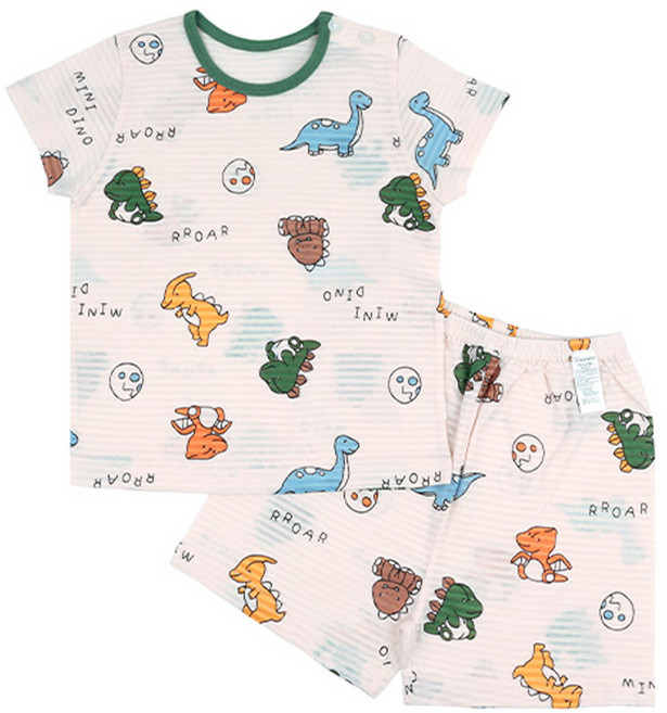 메이키즈 남아용 통기성 스몰디노 5부 변화지 상하의 세트