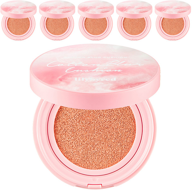 릴리바이레드 코튼 블러 쿠션 파운데이션 15g, 19호 퓨어코튼, 6개