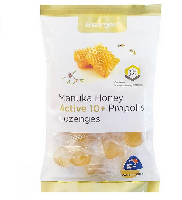 Enzergen 麥蘆卡蜂蜜蜂膠潤喉糖, 150g, 1袋