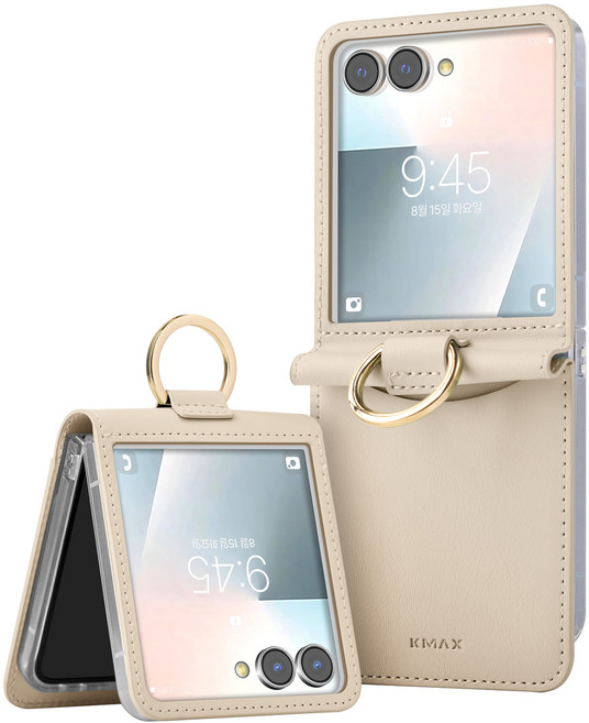 케이맥스 숄더 스트랩 카드 수납 D링 가죽 휴대폰 케이스