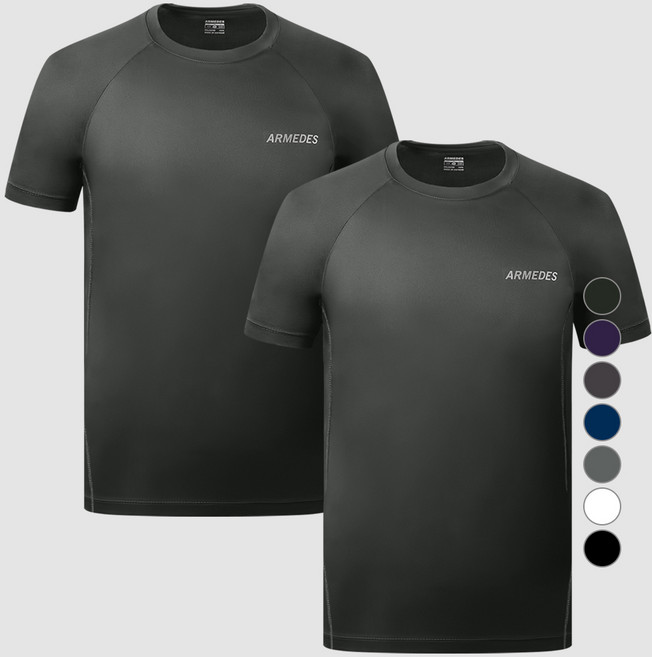 Armedes 男款機能乾爽短袖T恤 AR-194 2件
