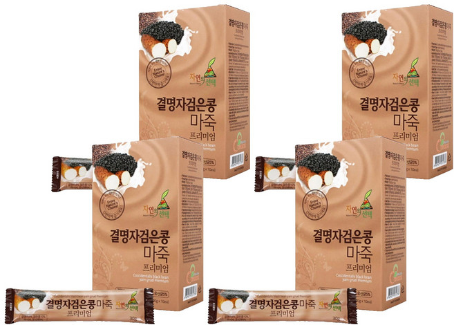 엔초이스 프리미엄 결명자검은콩 마죽, 300g, 4개