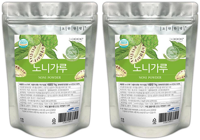 초원한방플러스 노니가루, 2개, 1kg