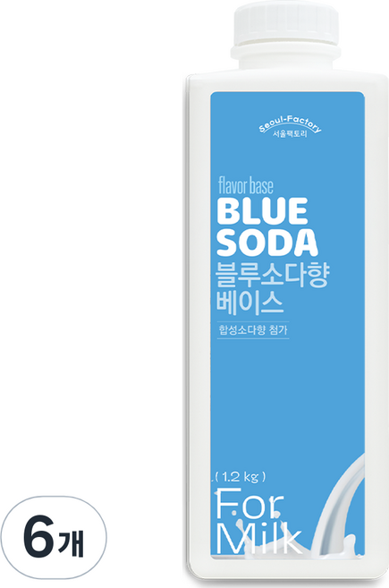 서울팩토리 블루소다향 베이스, 1.2kg, 6개