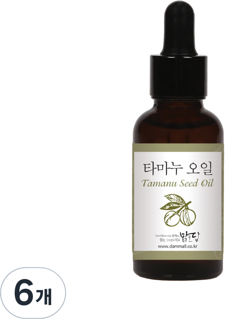 맑을담 타마누 오일, 30ml, 6개