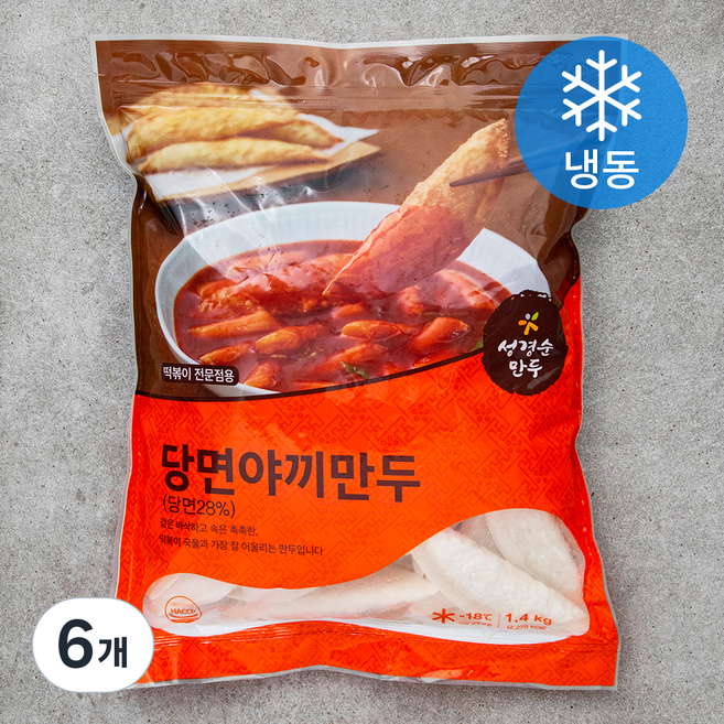 성경순만두 당면 야끼 만두 (냉동), 1.4kg, 6개