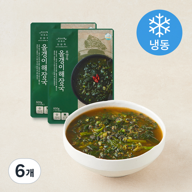 보양옥 올갱이 해장국 (냉동), 600g, 6개