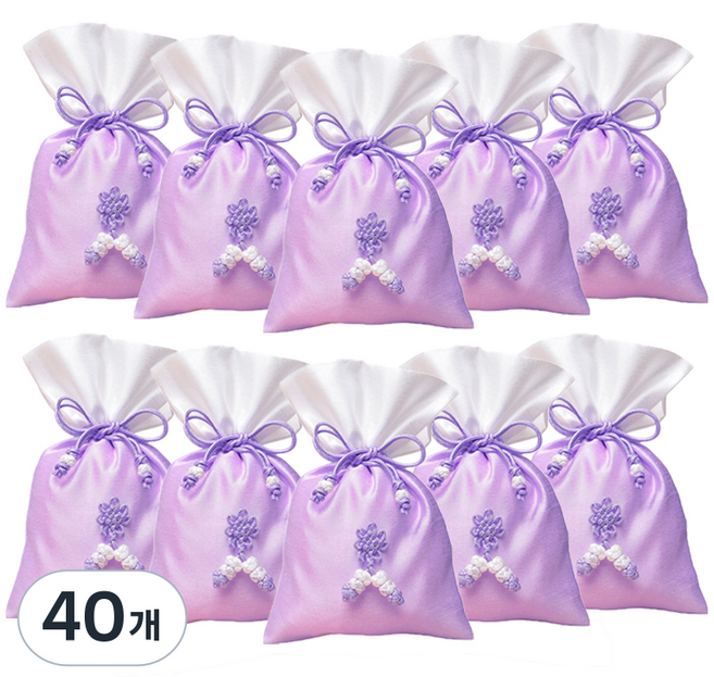 包裝網 傳統福袋 基本款 中, 40個, 08 紫色