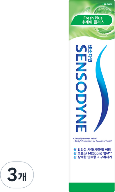 SENSODYNE 舒酸定 清新Plus牙膏, 100g, 3個