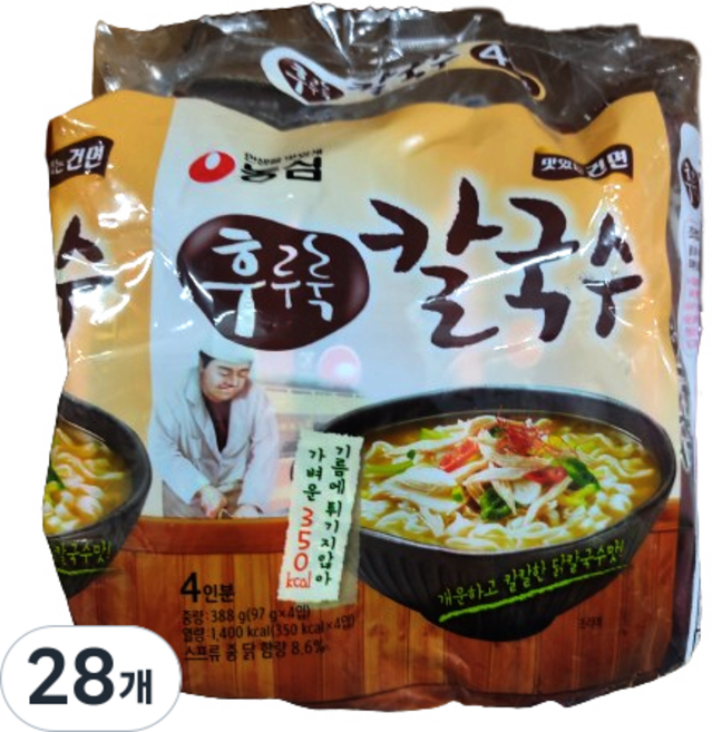 후루룩 칼국수, 97g, 28개