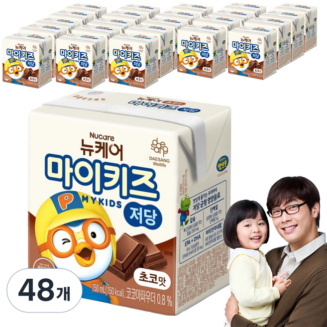 마이키즈 뉴케어 저당 초코맛 음료, 150ml, 48개