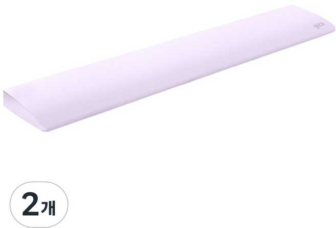 지클릭커 인체공학 팜레스트 풀배열 키보드 손목 받침대, 퍼플, 2개