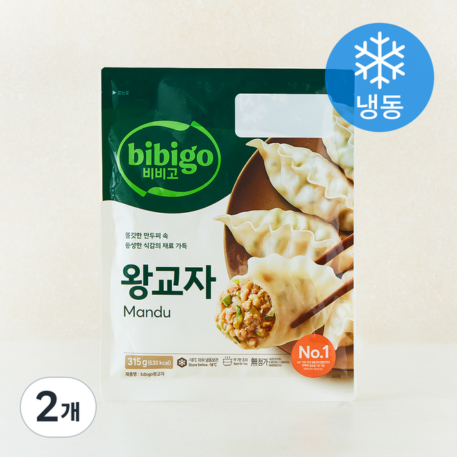 비비고 왕교자 만두 (냉동), 315g, 2개