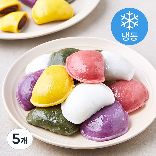 키친고메 굳지않는 팥 앙금 바람떡 (냉동), 500g, 1개입, 5개