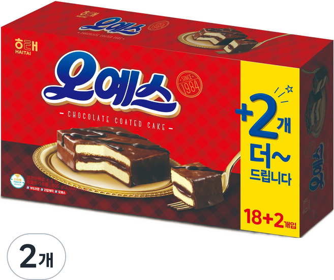 해태제과 오예스 20p, 2개, 600g