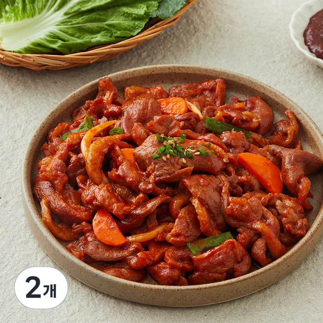 성화푸드 달수 양념오리주물럭, 1kg, 2개