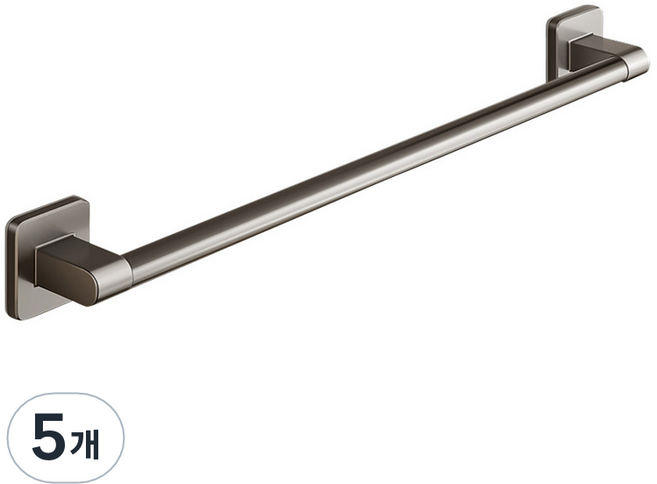 모어블 무타공 모던 심플 수건걸이 40cm, 매트메탈, 5개