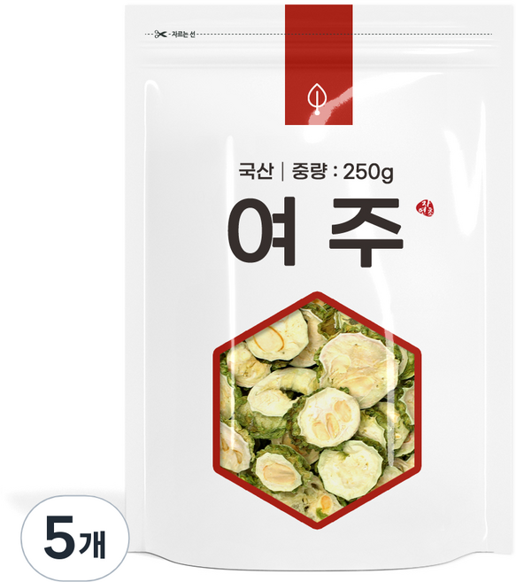 자연초 건조 여주, 250g, 1개입, 5개