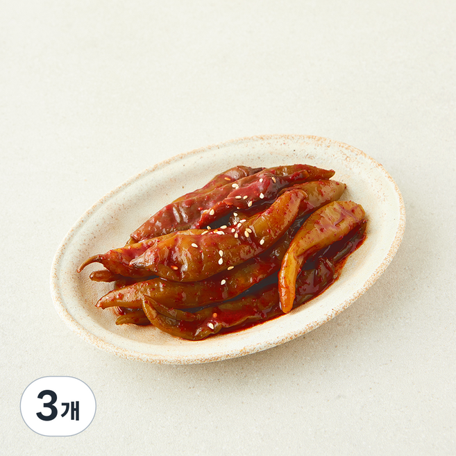 일미식품 양념고추, 500g, 3개