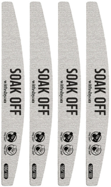 위드샨 프리미엄 프로 쏙오프 네일파일, 4개, 혼합색상