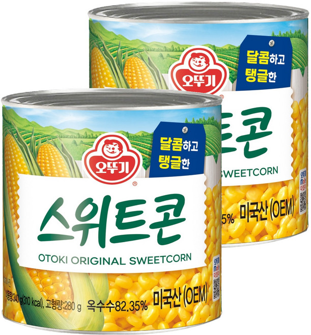 오뚜기 스위트콘 통조림, 340g, 2개
