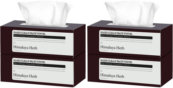나드 클린 페이스타올, 80매, 4개
