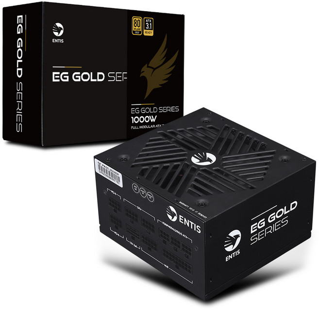 엔티스 EG 골드 1000W 풀모듈러 파워서플라이 80PLUS, ATX3.1(블랙)