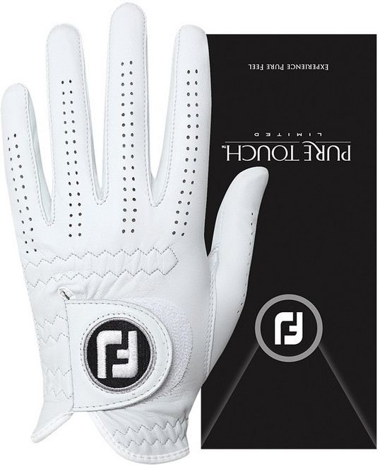 풋조이 여성용 퓨어터치 양피 골프장갑 왼손용 세트, 화이트, 1세트