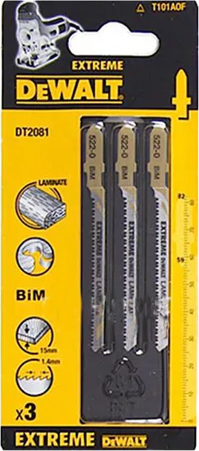 DEWALT 得偉 特級線鋸片18T DT2081 82mm, 3個