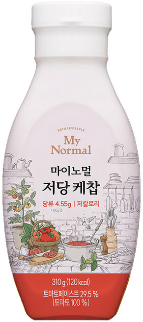 마이노멀 저칼로리 케찹, 310g, 1개