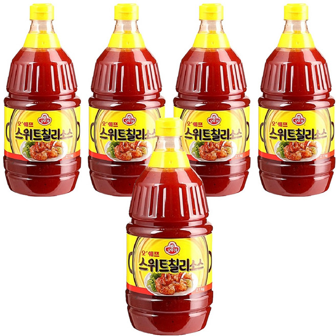 오뚜기 스위트 칠리소스, 2.1kg, 5개