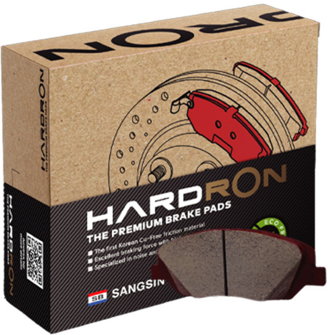 상신 하드론 차량용 브레이크 뒷패드, 현대 스타렉스 04형, HP1178