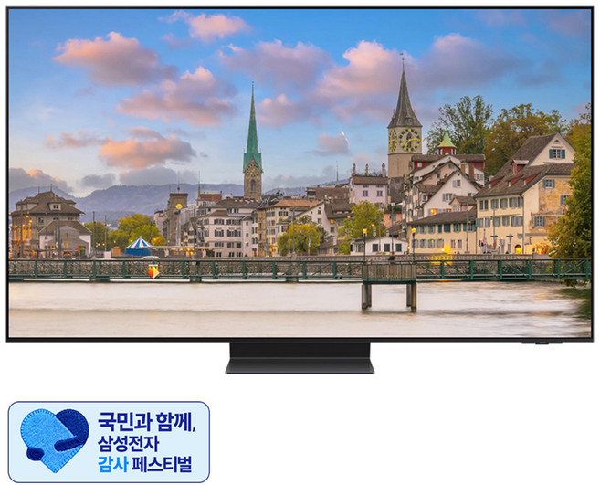 [삼성 감사 페스티벌] 삼성전자 4K UHD OLED TV, 195cm(77인치), KQ77SD95AFXKR, 스탠드형, 방문설치