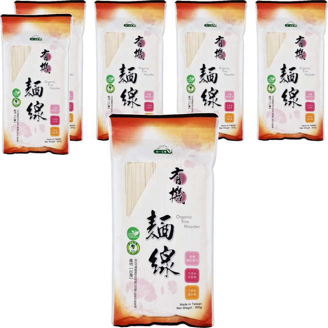 統一生機 有機麵線, 300g, 6包