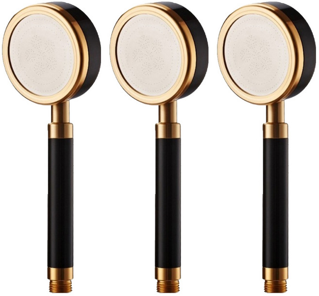 제이스홈 알루미늄 샤워기, 3개, 블랙골드