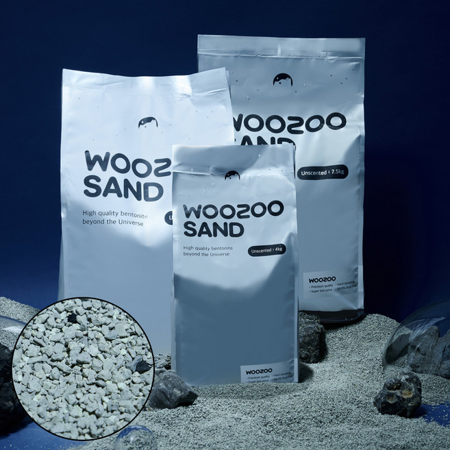 우주모래 벤토나이트 7.5kg 2p + 4kg, 무향, 1세트, 19kg