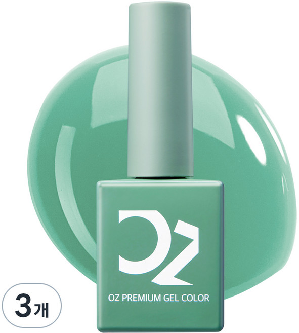 오즈네일 프리미엄 젤 컬러, 07 그린 클리어, 10g, 3개
