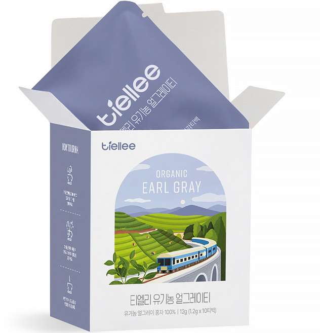 티엘리 유기농 얼그레이 티백, 1.2g, 1개, 10개입